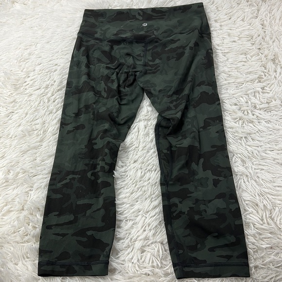 Lululemon Align Crop *21" Incognito Camo Multi Gator Green - Picture 5 of 6